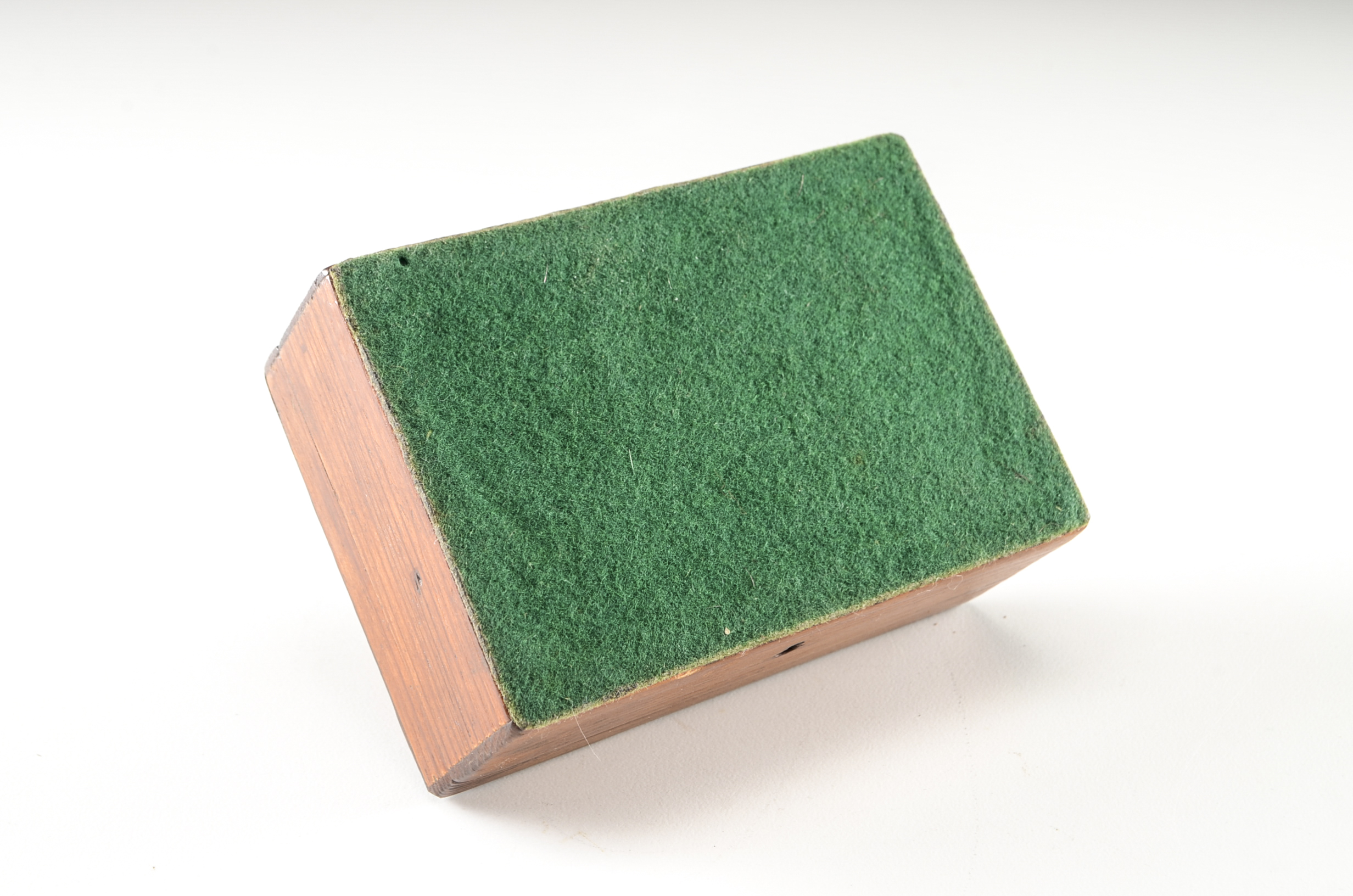 Antique Pine Trinket Box with Rabbit Finial