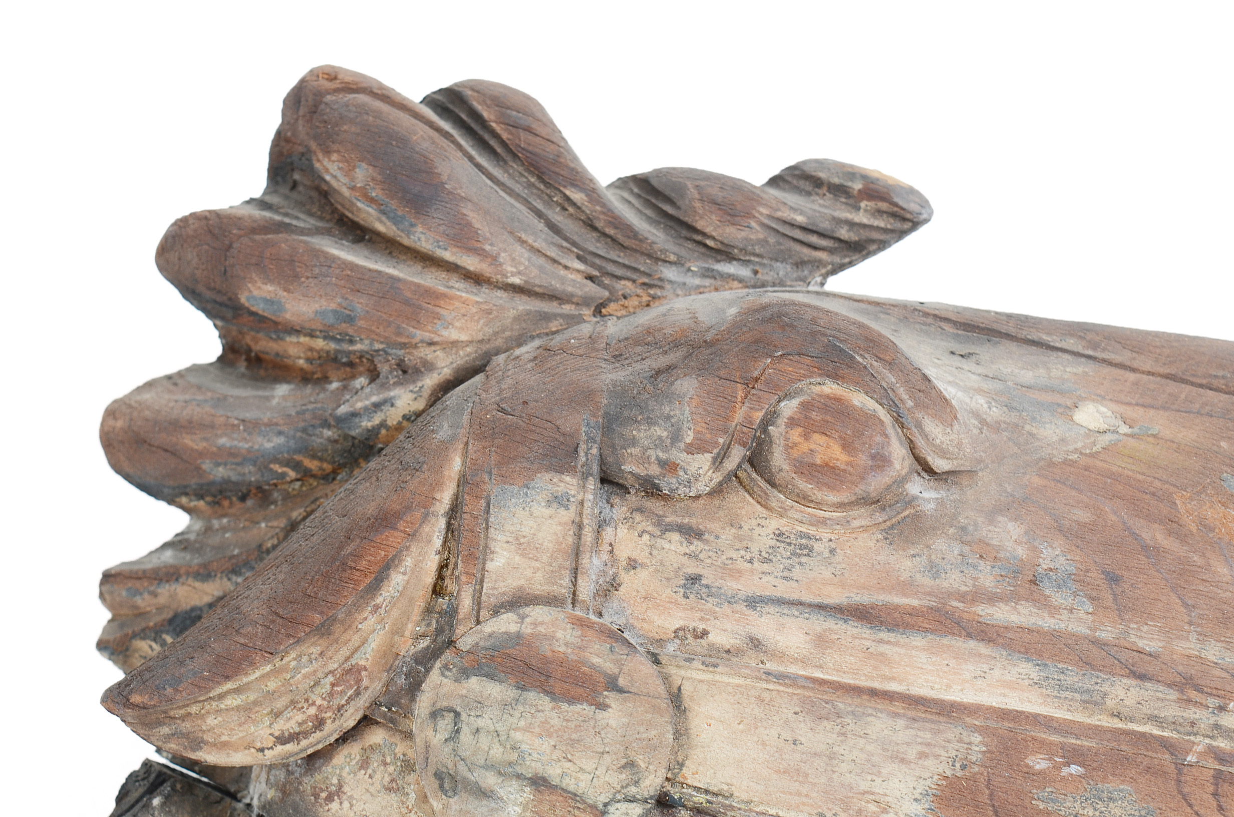 Antique Hand-Carved Carousel Horse Head