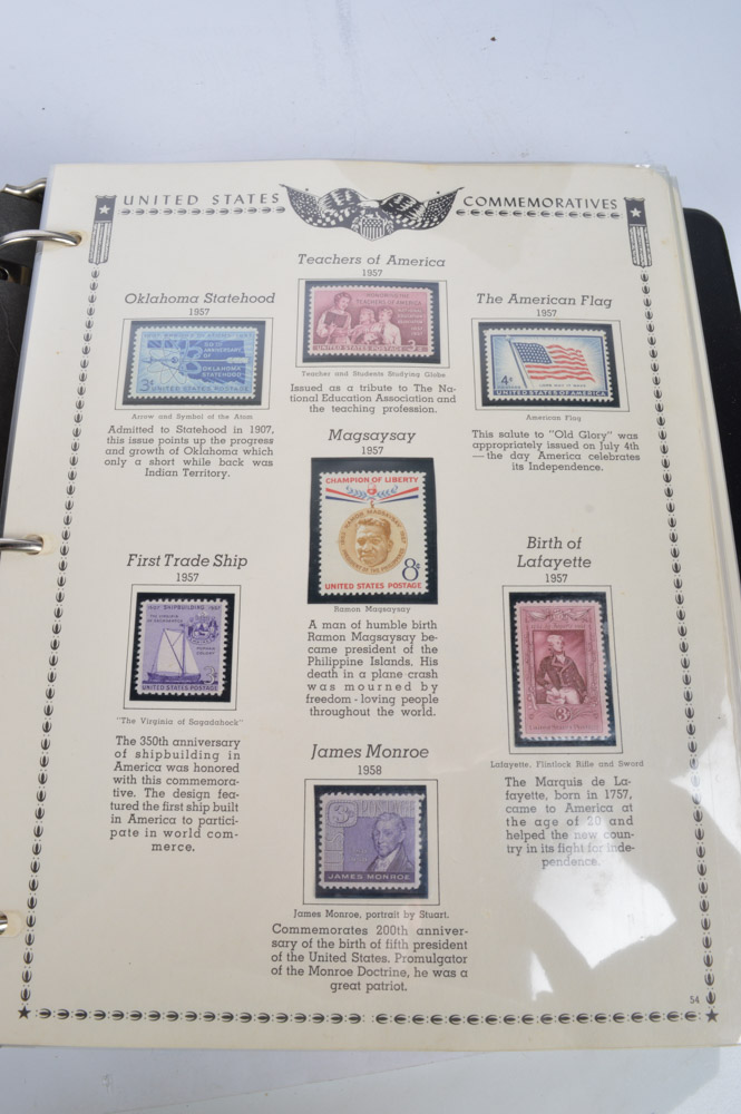 Generous Collection of United States Commemorative Postage Stamps