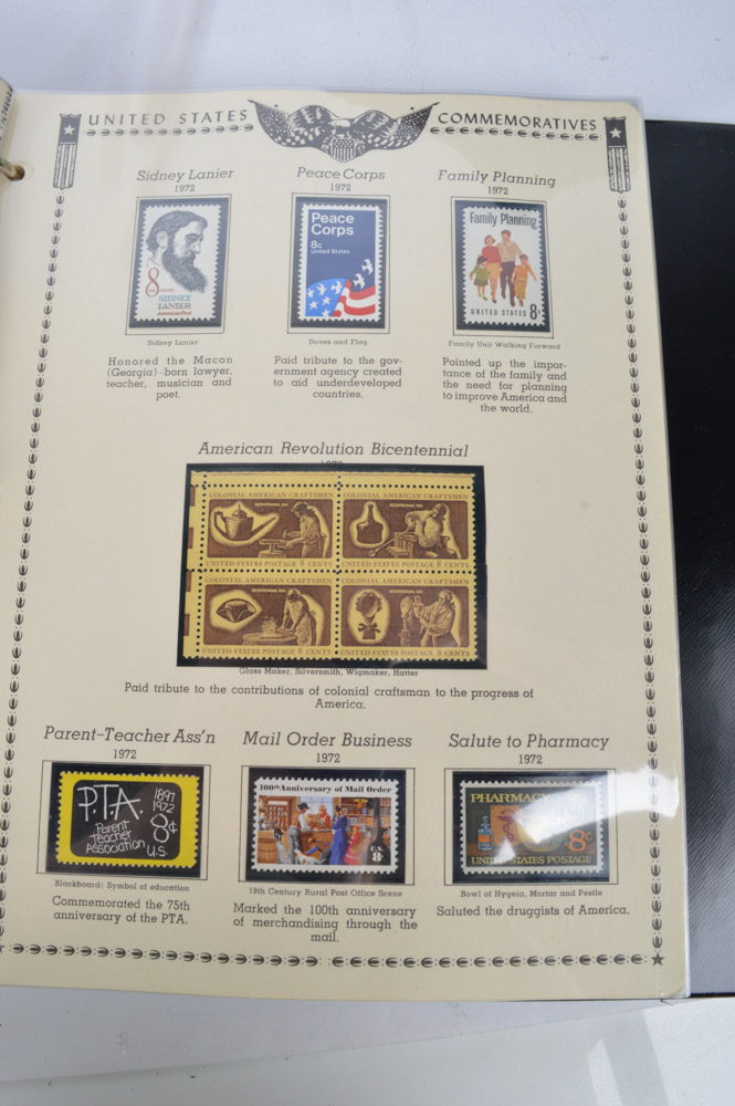 Generous Collection of United States Commemorative Postage Stamps