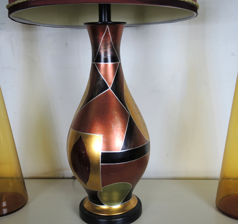 Modern Lamp and Vases Grouping