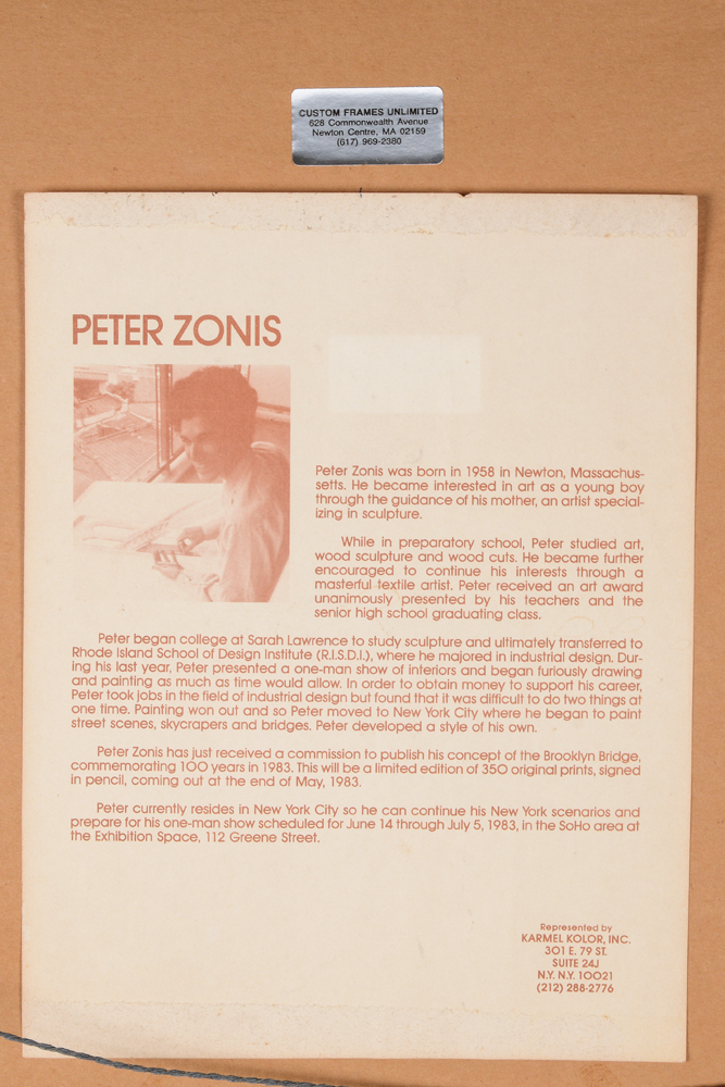 Peter Zonis Oil Pastel on Board