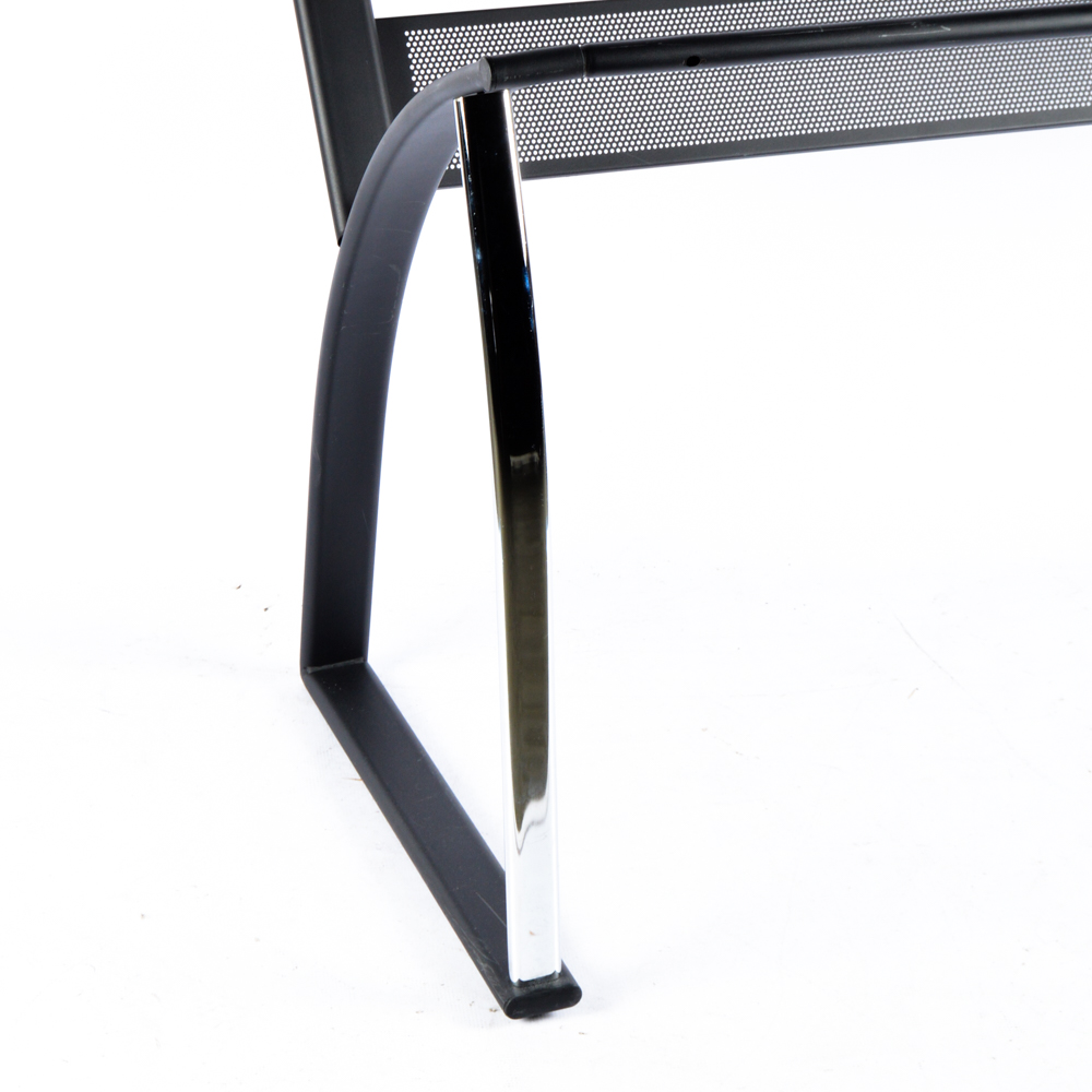 Glass Top Desk with Chair and File Cabinet