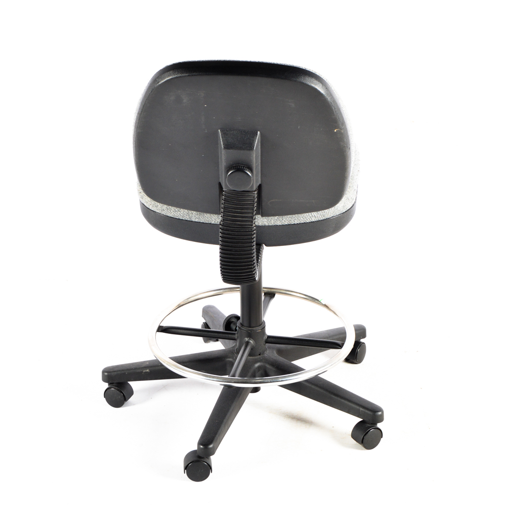 Glass Top Desk with Chair and File Cabinet