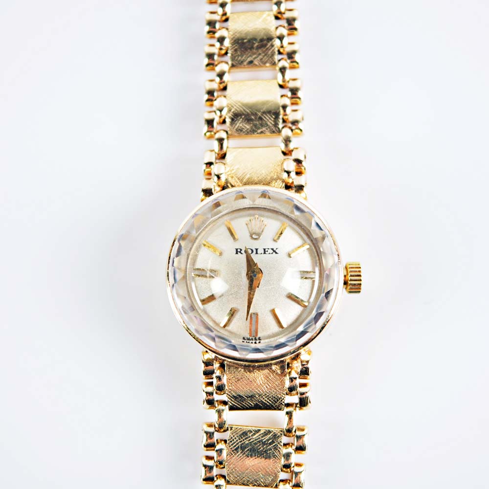 Women's 14K Watch with Rolex Face