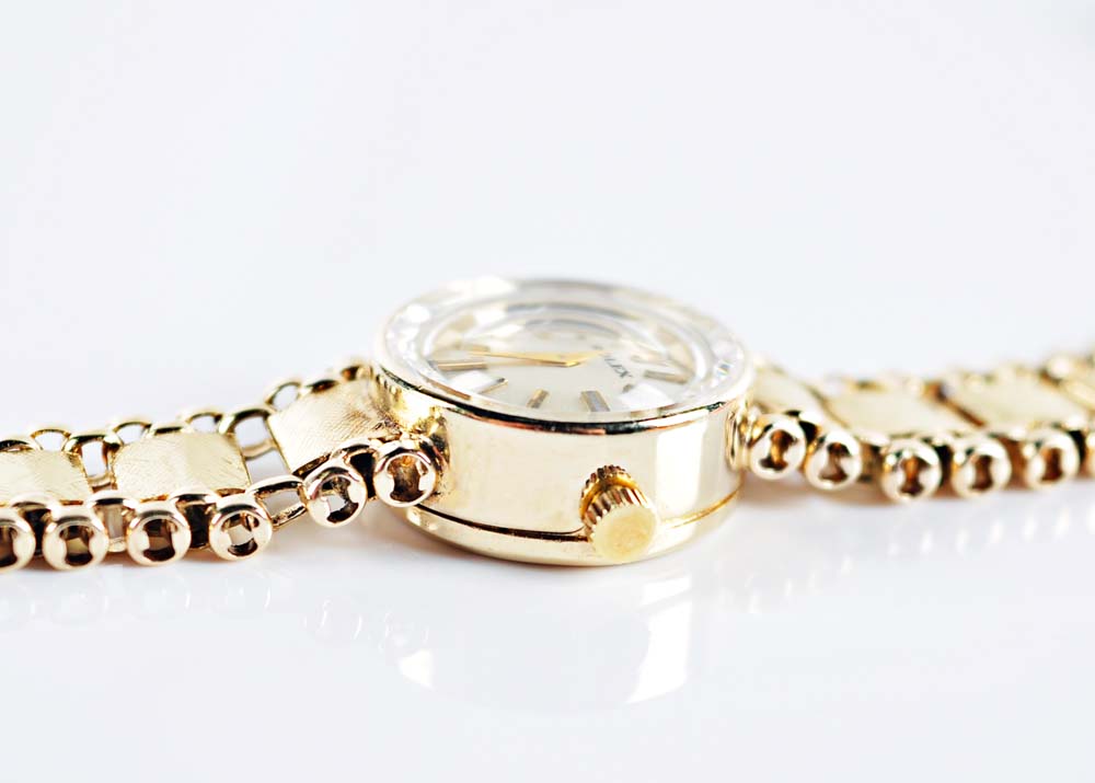 Women's 14K Watch with Rolex Face