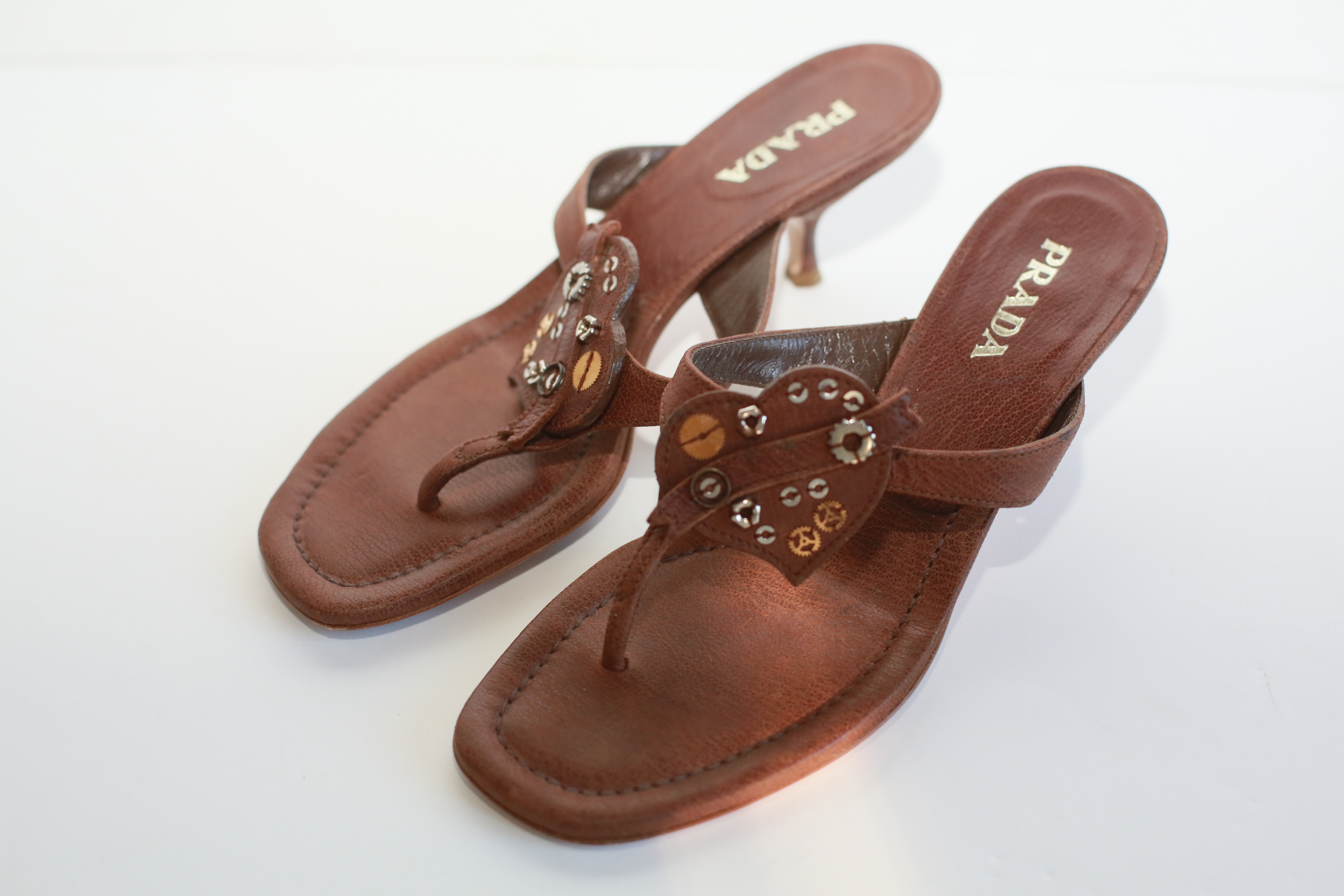 Two Pairs of Prada Low Heel Shoes