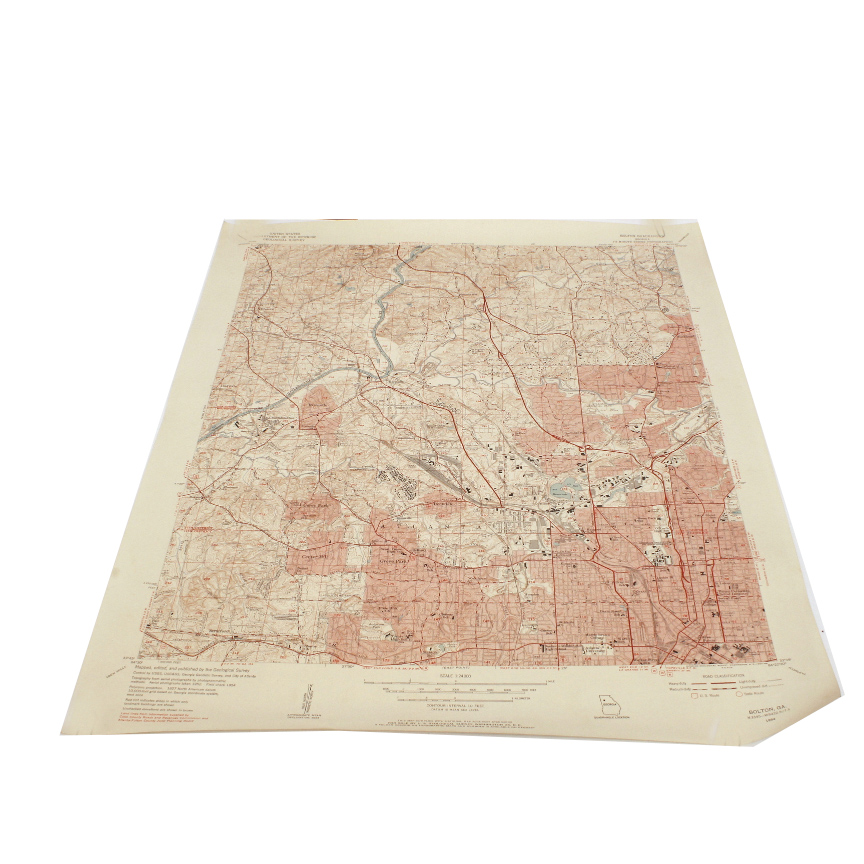 Collection of Vintage Geographical and Topographic Maps of Metro Atlanta