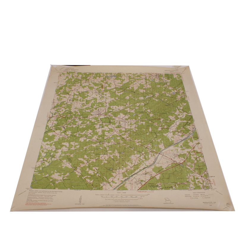 Collection of Vintage Geographical and Topographic Maps of Metro Atlanta