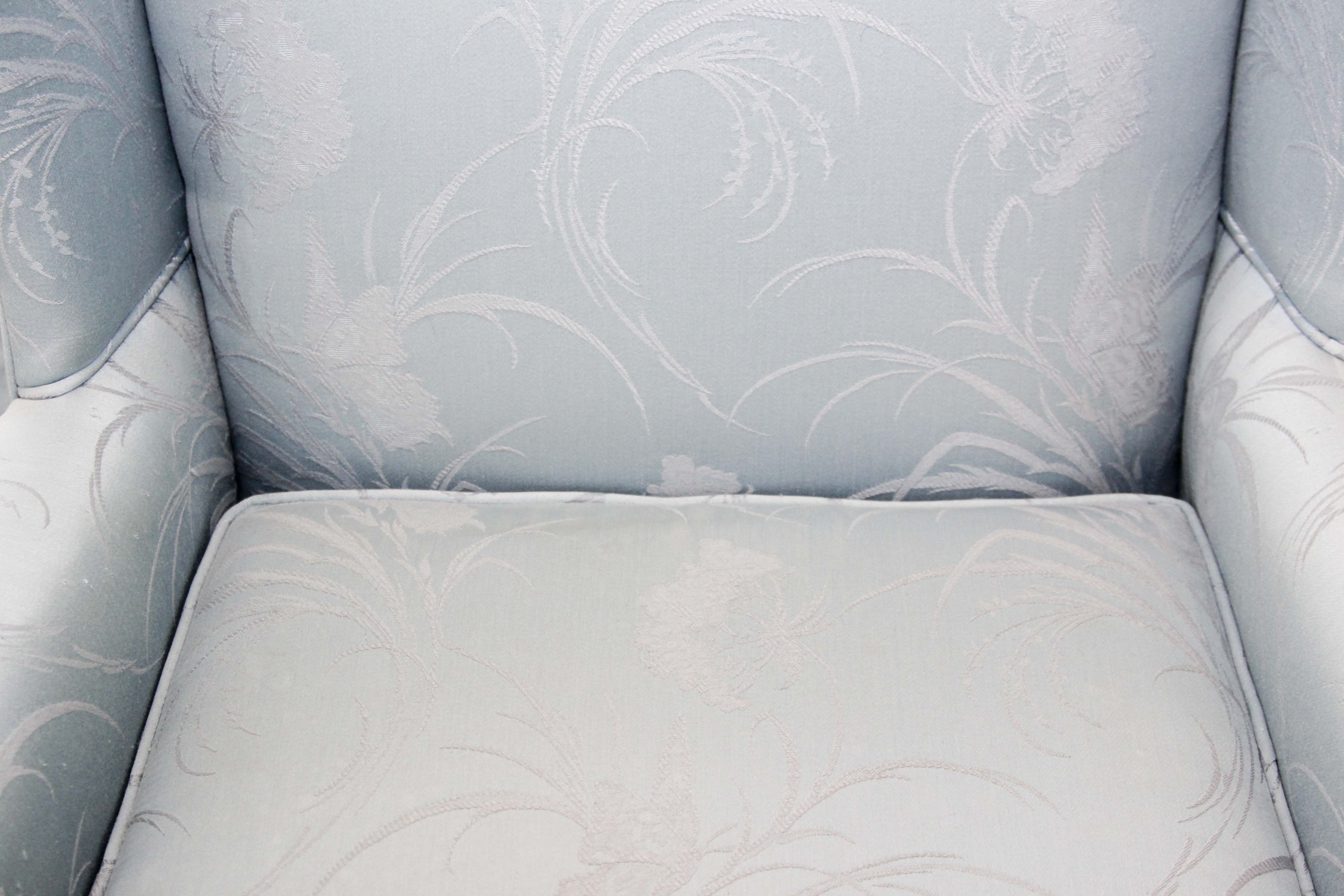 A Pair of  Key City Queen Anne Style Wingback Chairs