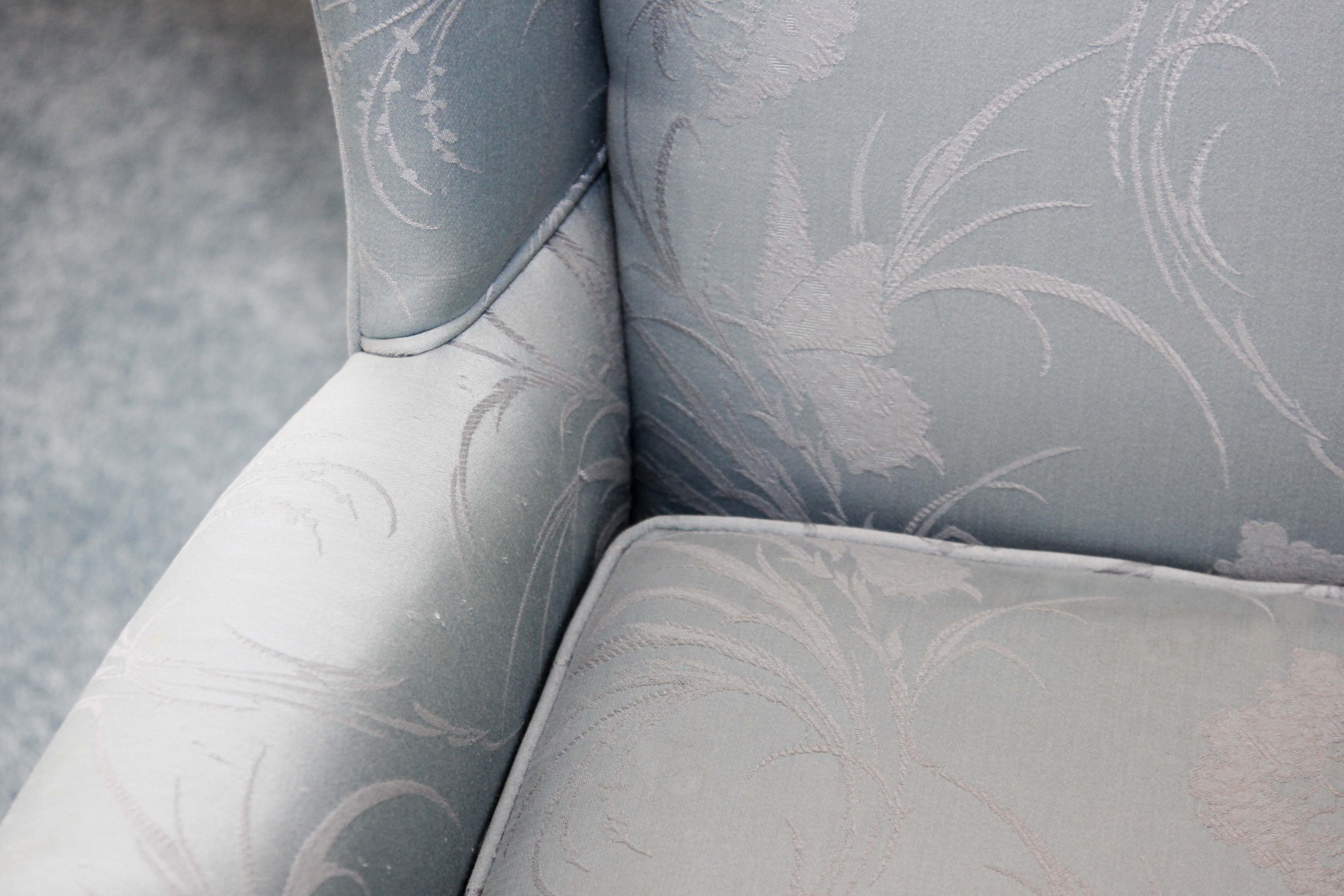 A Pair of  Key City Queen Anne Style Wingback Chairs