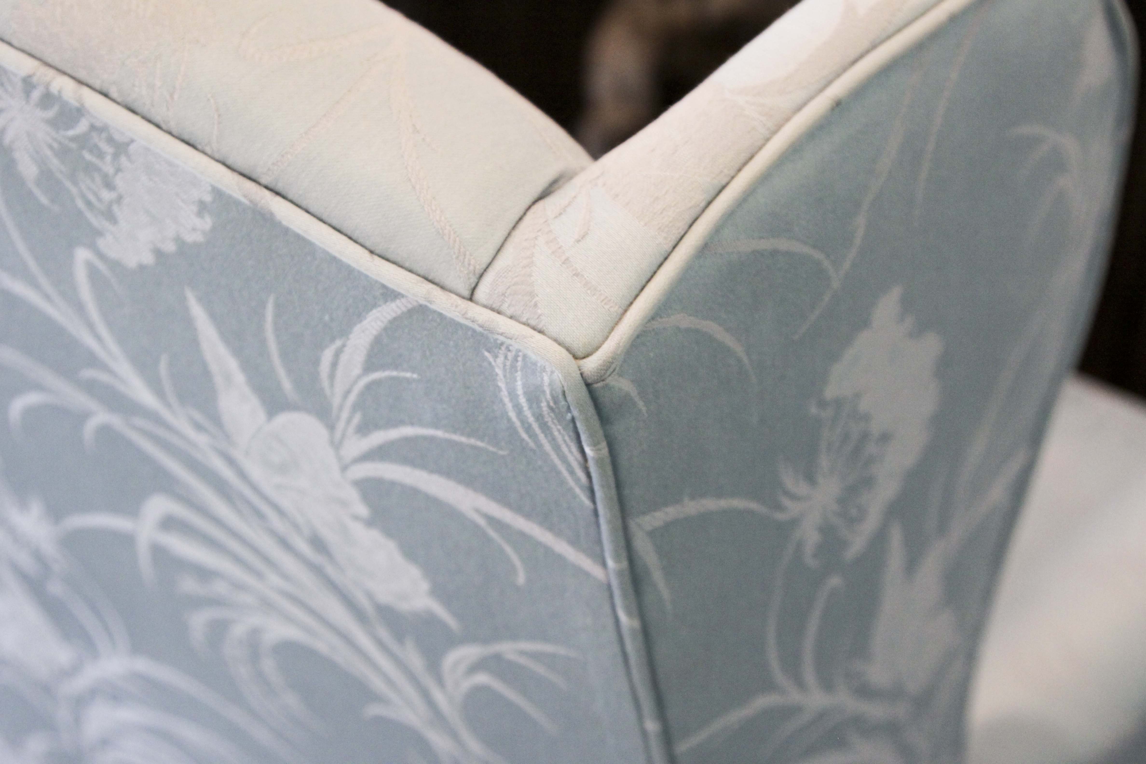 A Pair of  Key City Queen Anne Style Wingback Chairs