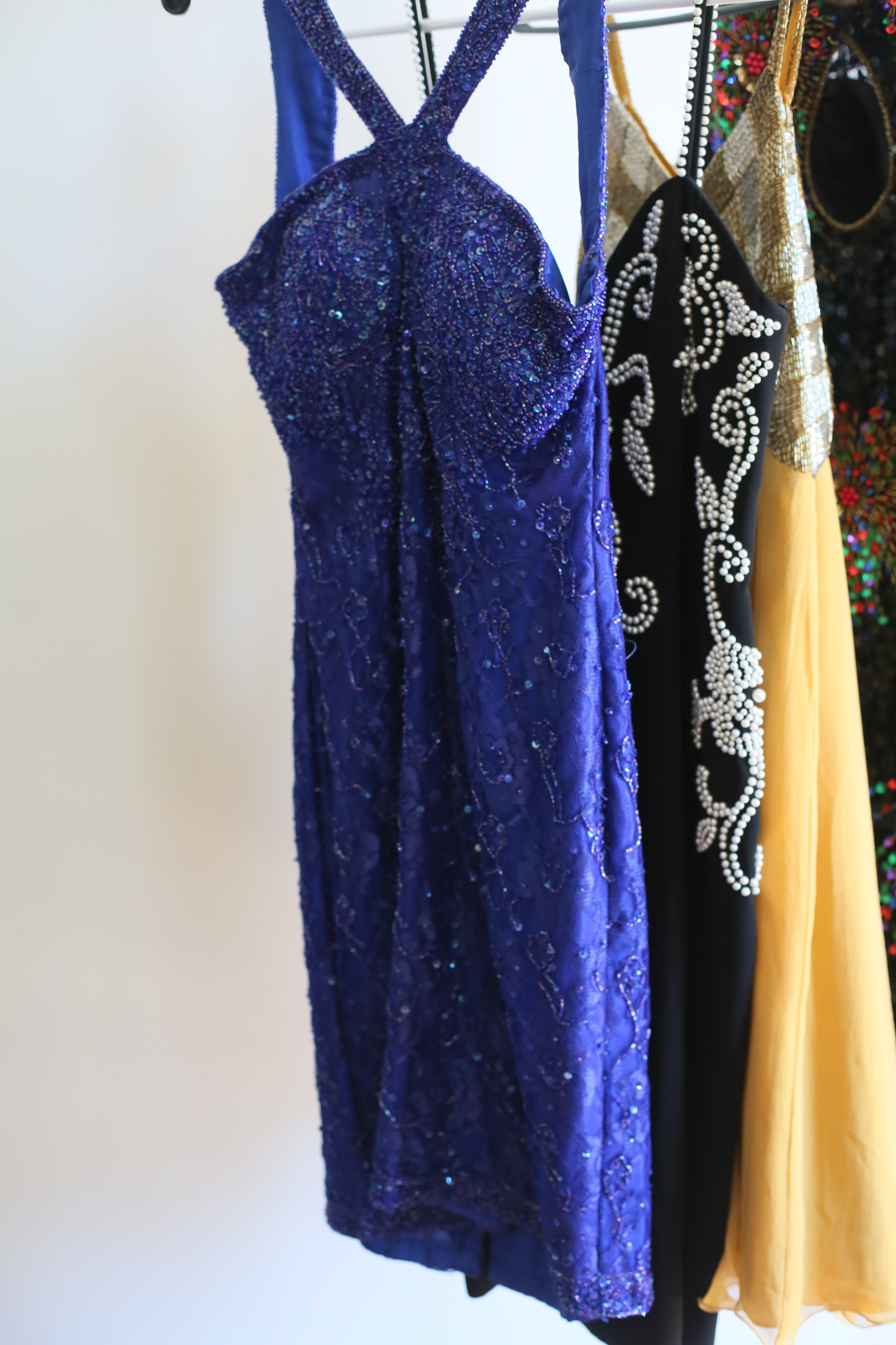 Collection of Vintage 1980's and 1990's Sequin Mini Dresses