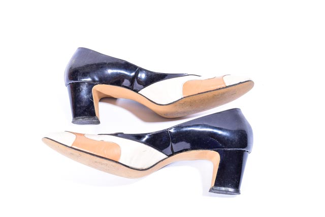 Two Pairs of Women's Vintage Leather Shoes