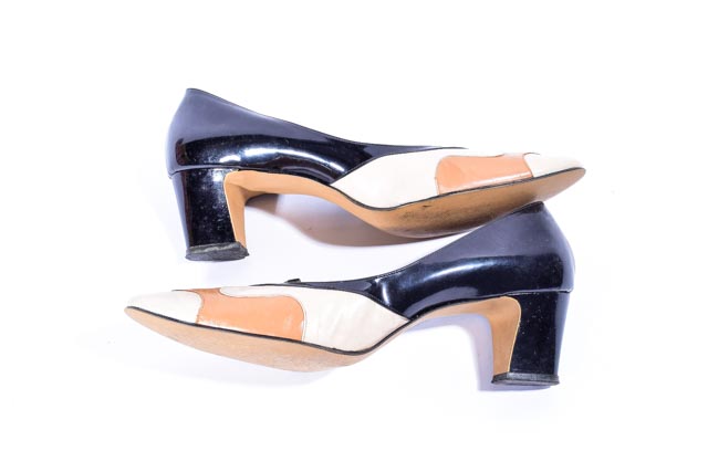 Two Pairs of Women's Vintage Leather Shoes