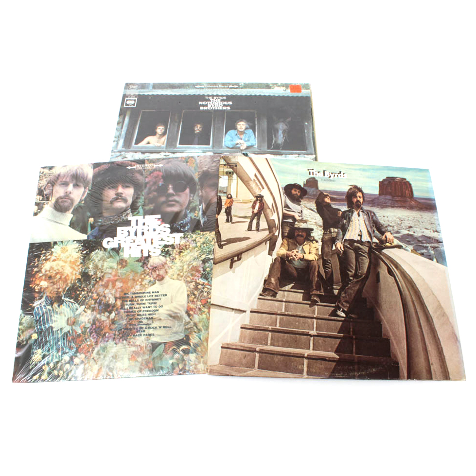 Collection of The Byrds and Joe Cocker Record Albums