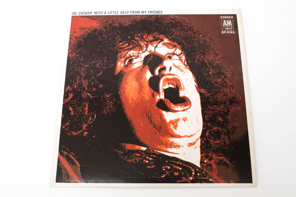 Collection of The Byrds and Joe Cocker Record Albums