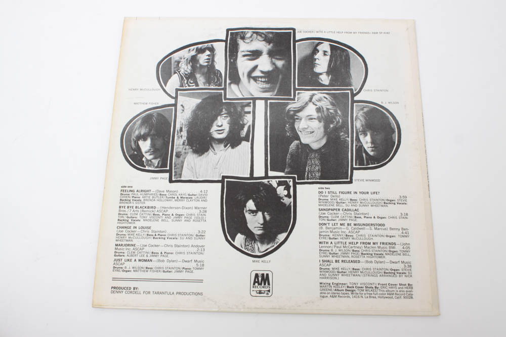 Collection of The Byrds and Joe Cocker Record Albums