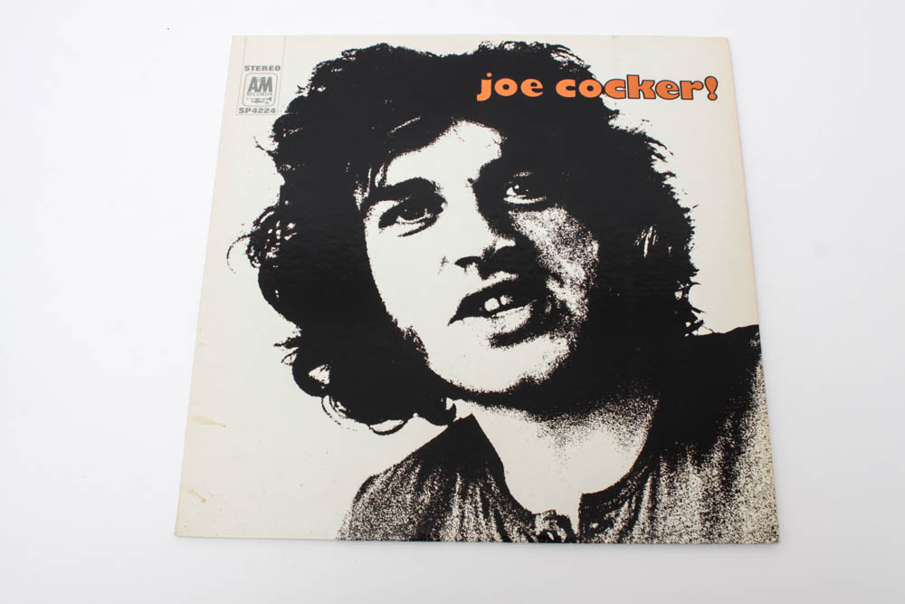 Collection of The Byrds and Joe Cocker Record Albums