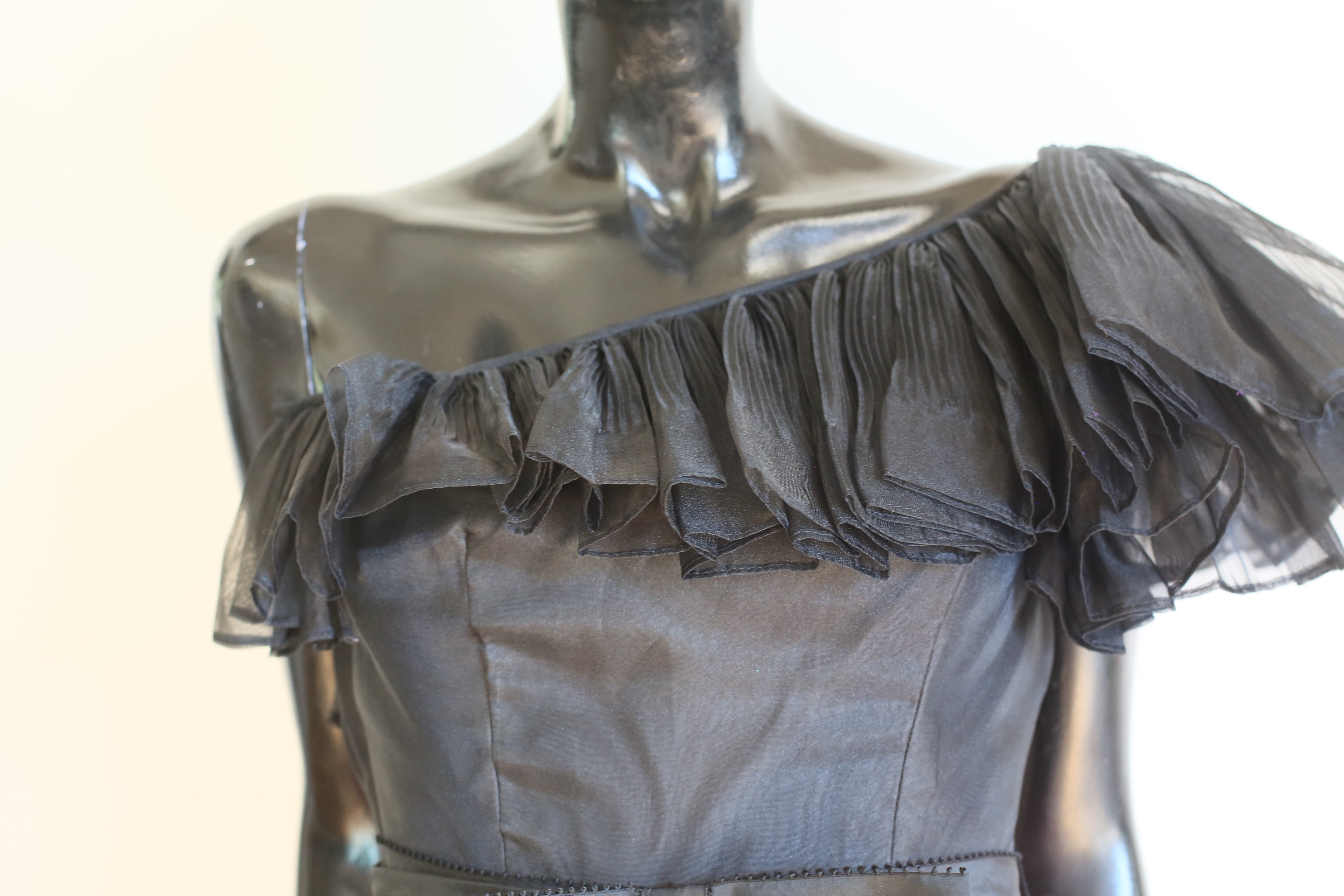 Vintage 1980's Lillie Ruben Pink Polka Dot Dress