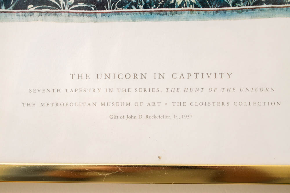 Museum of Modern Art "Unicorn in Captivity" Poster Print