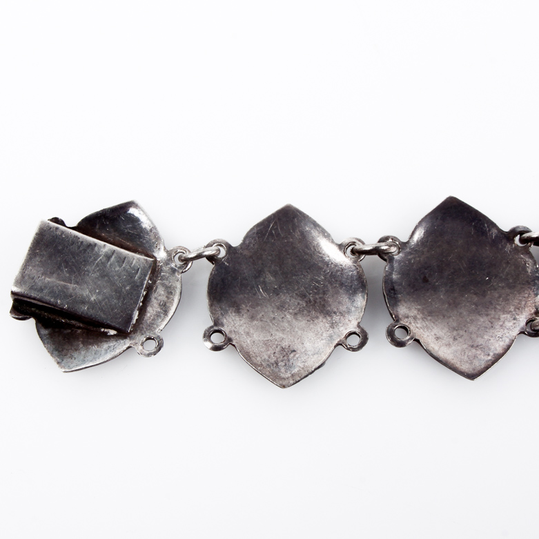 Siam Sterling Silver Nielloware Bracelet