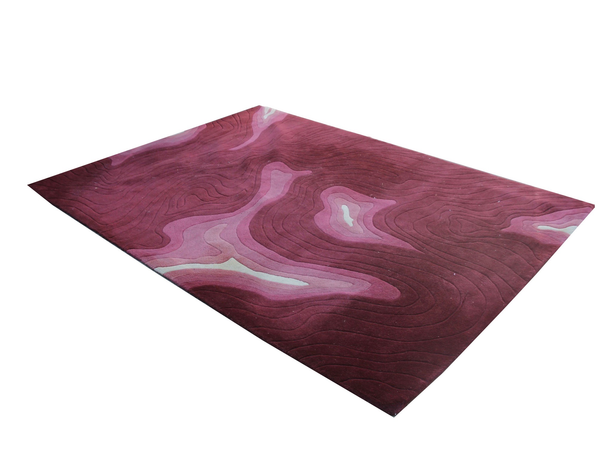 Edward Fields Fuchsia Wool Modern Area Rug