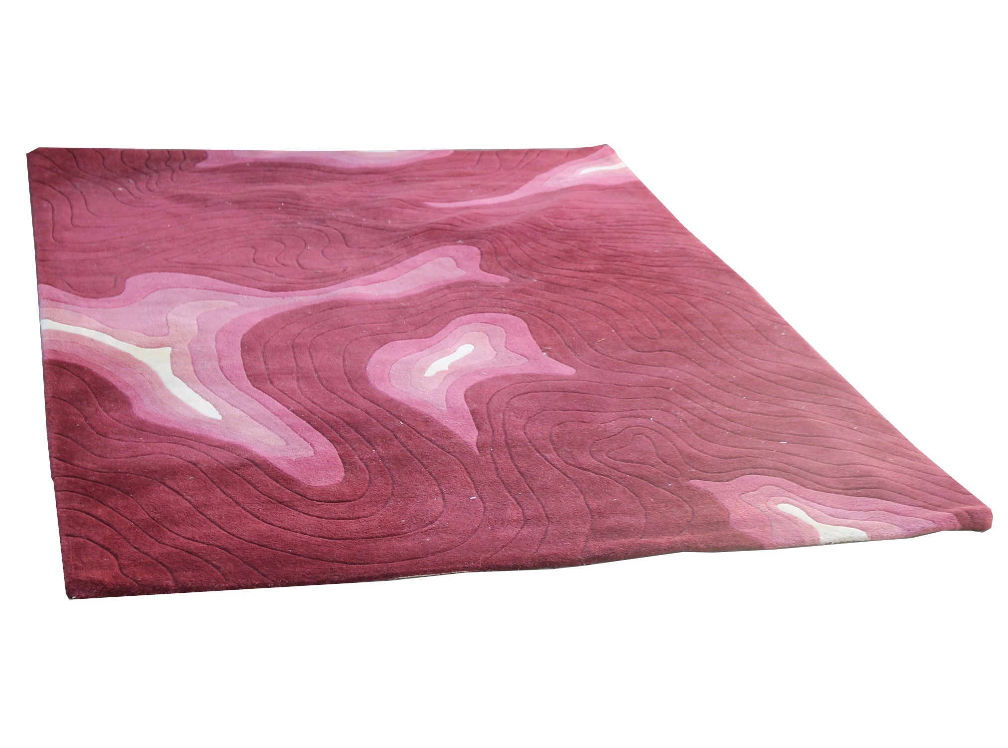 Edward Fields Fuchsia Wool Modern Area Rug