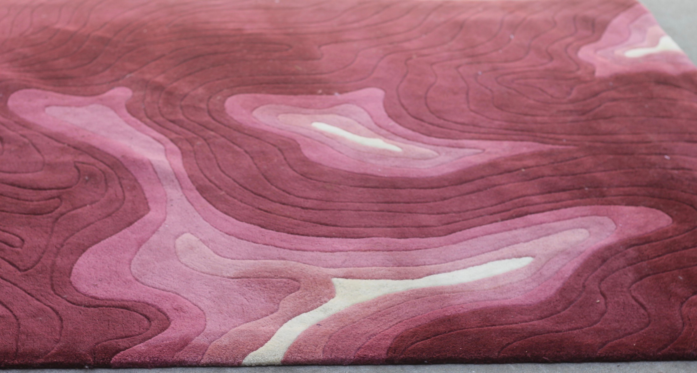 Edward Fields Fuchsia Wool Modern Area Rug