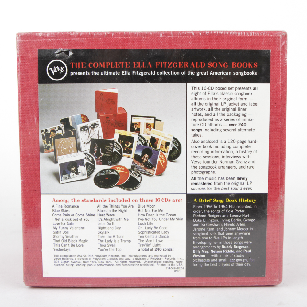 "Complete Ella Fitzgerald Songbook" 16-CD Box Set