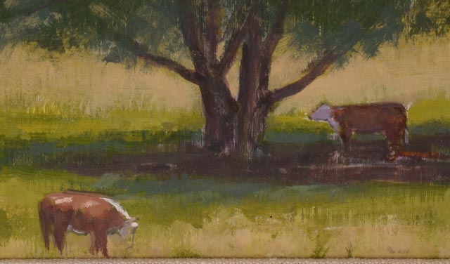 Woldemar Neufeld Pastoral Oil Painting on Board