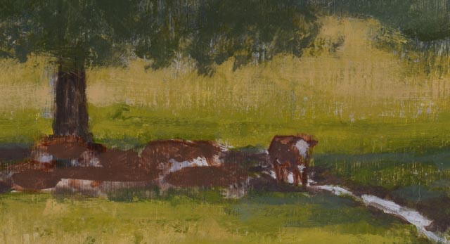 Woldemar Neufeld Pastoral Oil Painting on Board