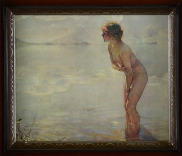 Paul Chabas Offset Lithograph "September Morn"