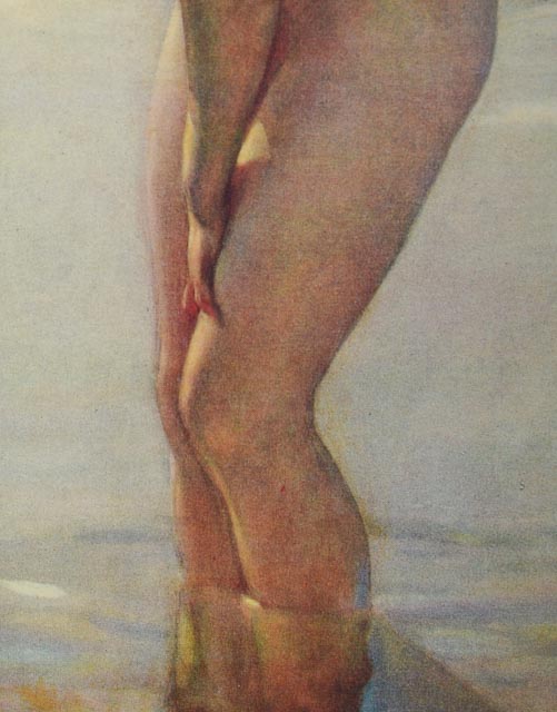 Paul Chabas Offset Lithograph "September Morn"