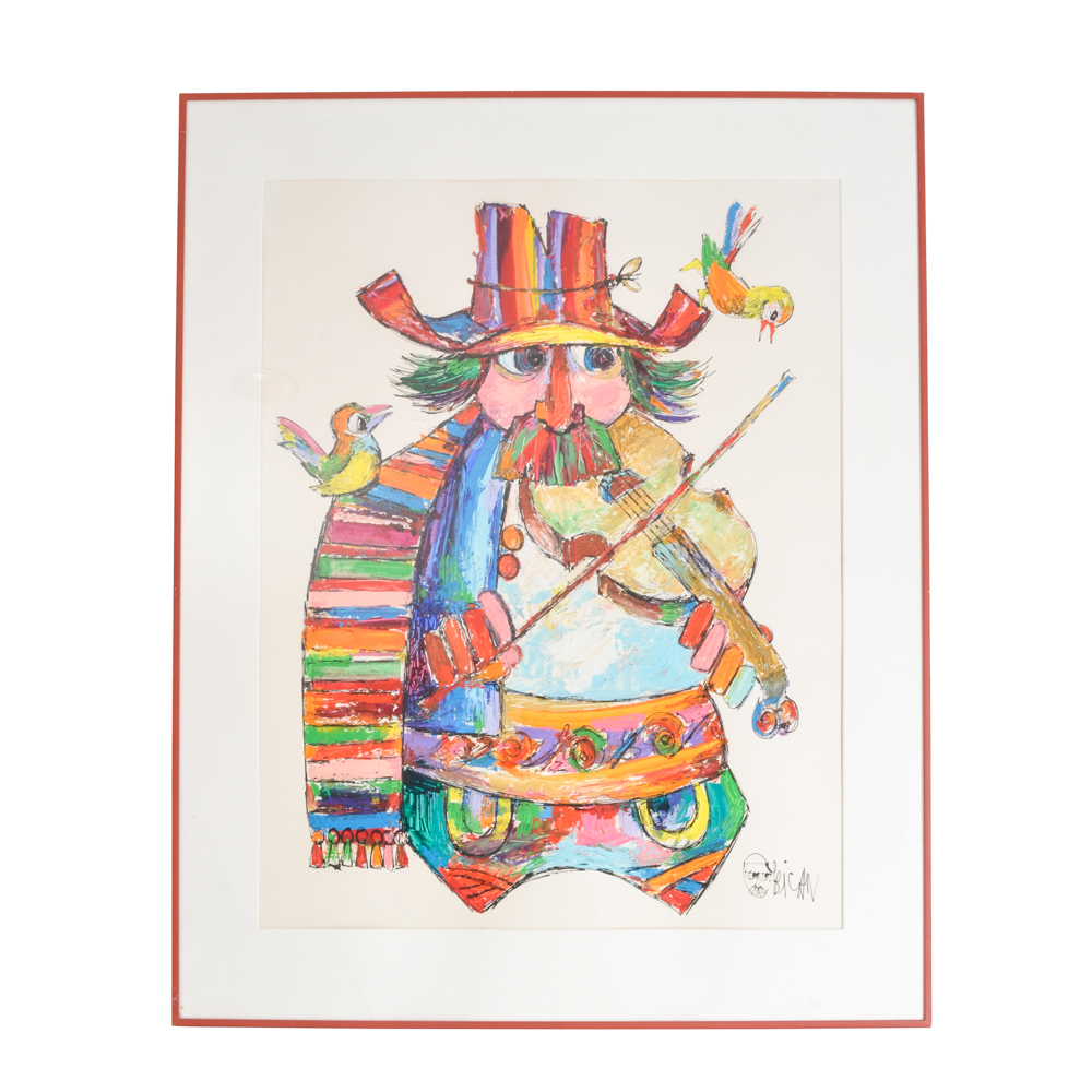 Jovan Obican Original Acrylic Painting