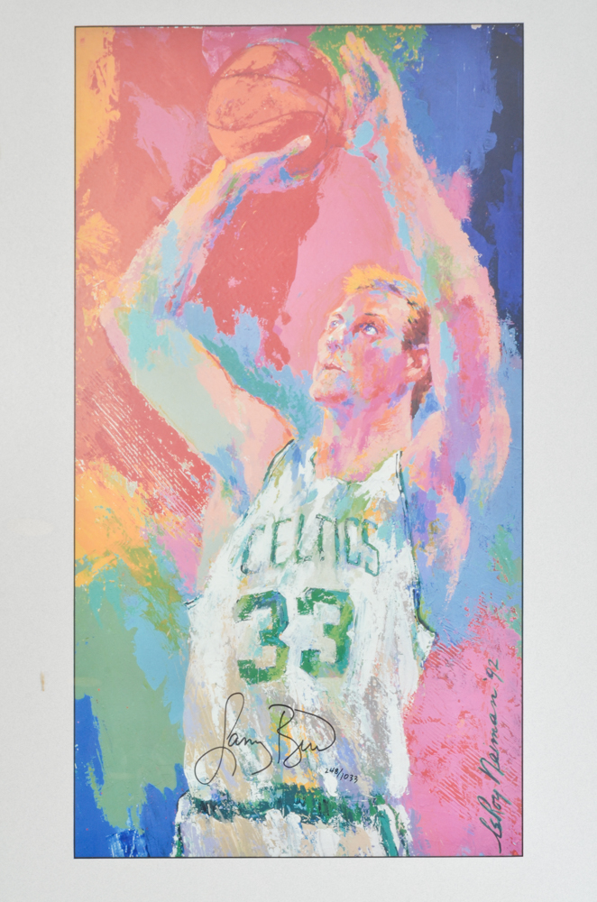 LeRoy Neiman "33 for 3" Portrait of Larry Bird