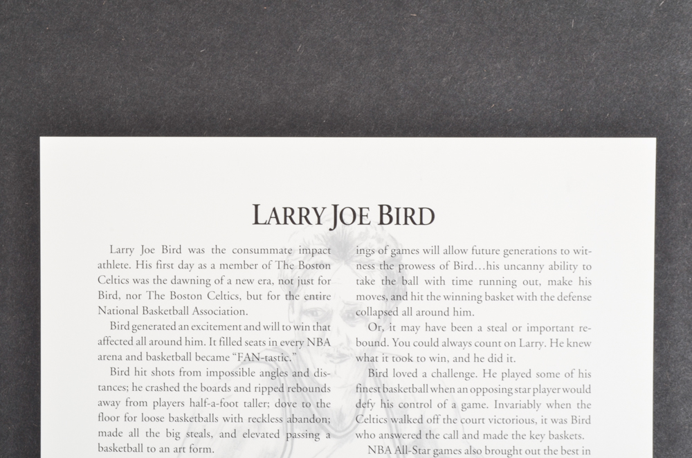 LeRoy Neiman "33 for 3" Portrait of Larry Bird