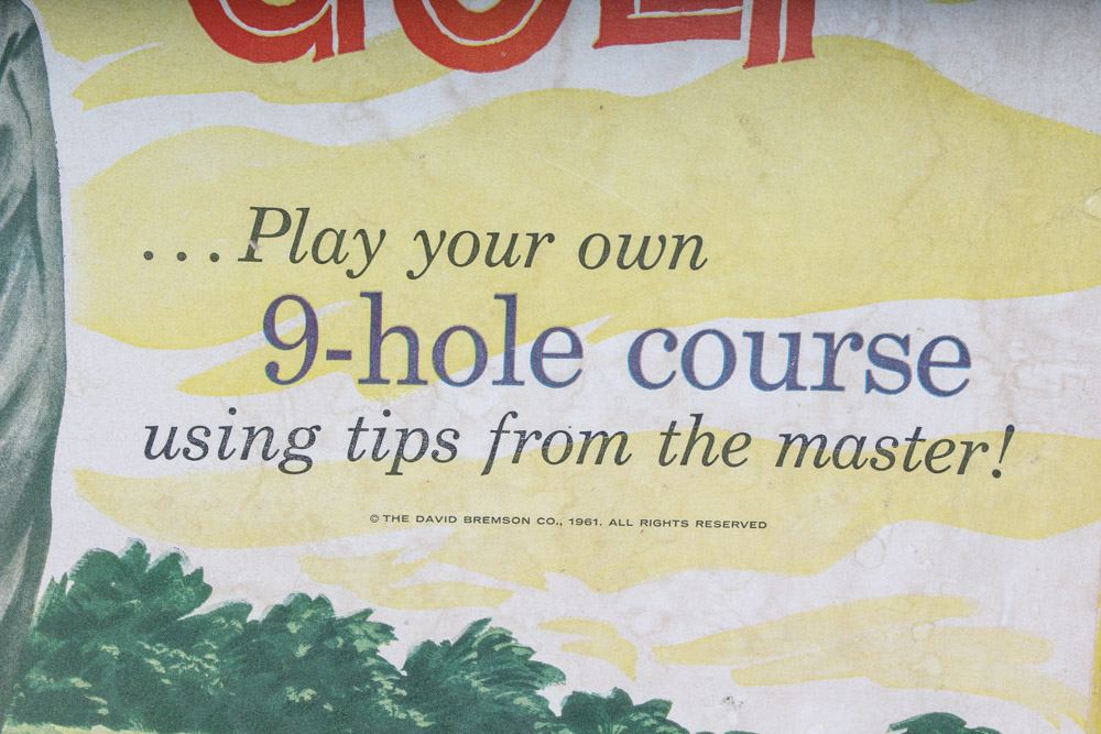 Vintage Arnold Palmer's "Inside Golf" Game and Dart Board