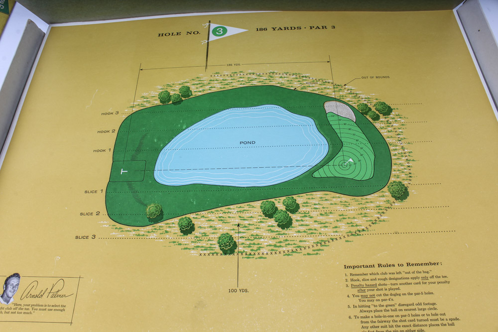 Vintage Arnold Palmer's "Inside Golf" Game and Dart Board