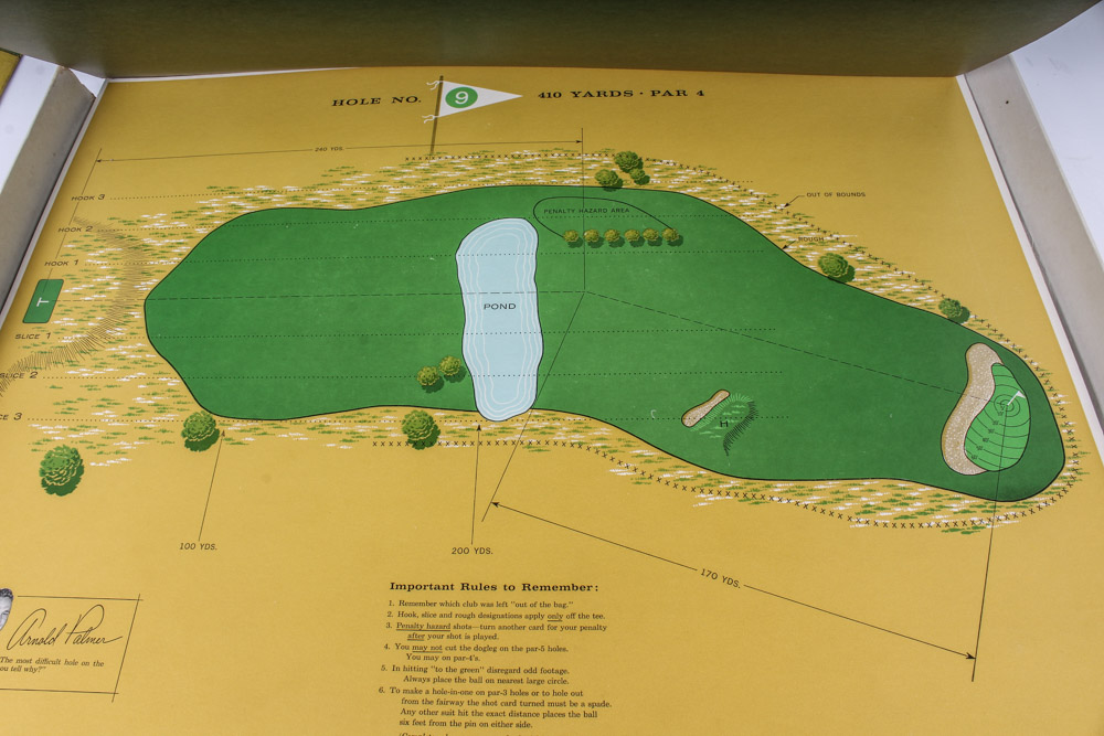 Vintage Arnold Palmer's "Inside Golf" Game and Dart Board