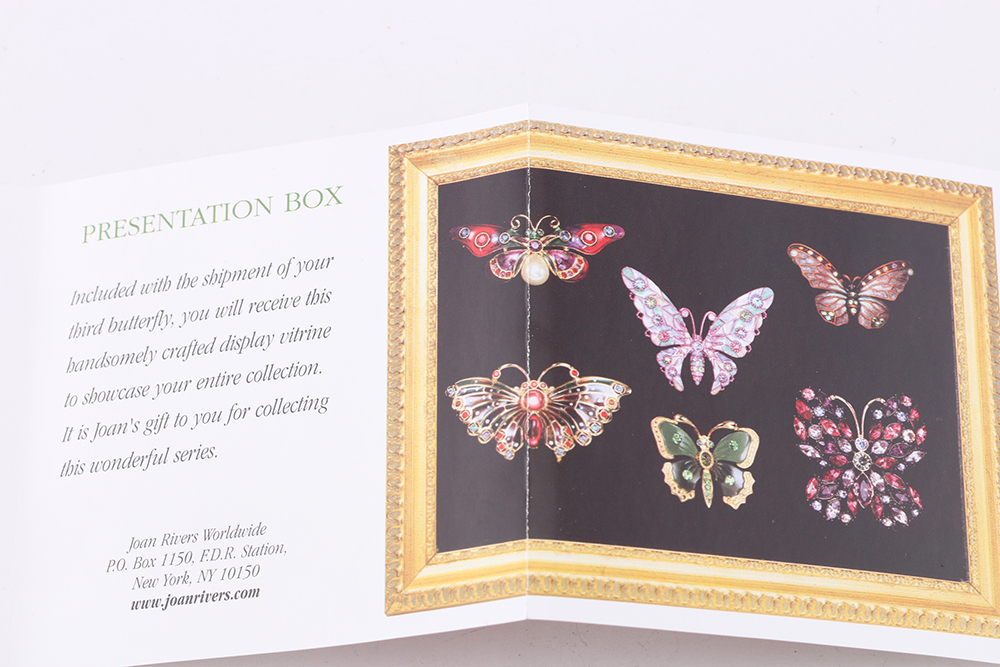 Joan Rivers Complete Bejeweled Butterfly Brooch Collection
