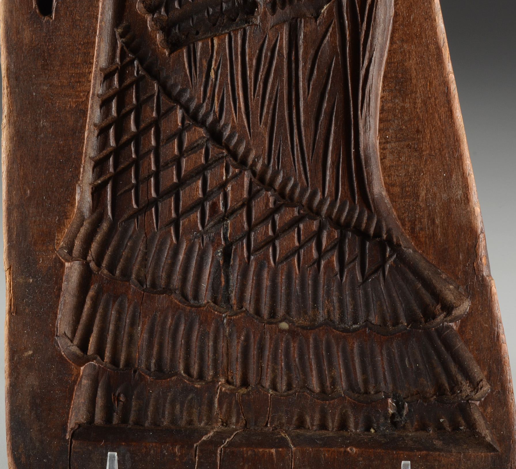 Antique Wood Gingerbread Mold