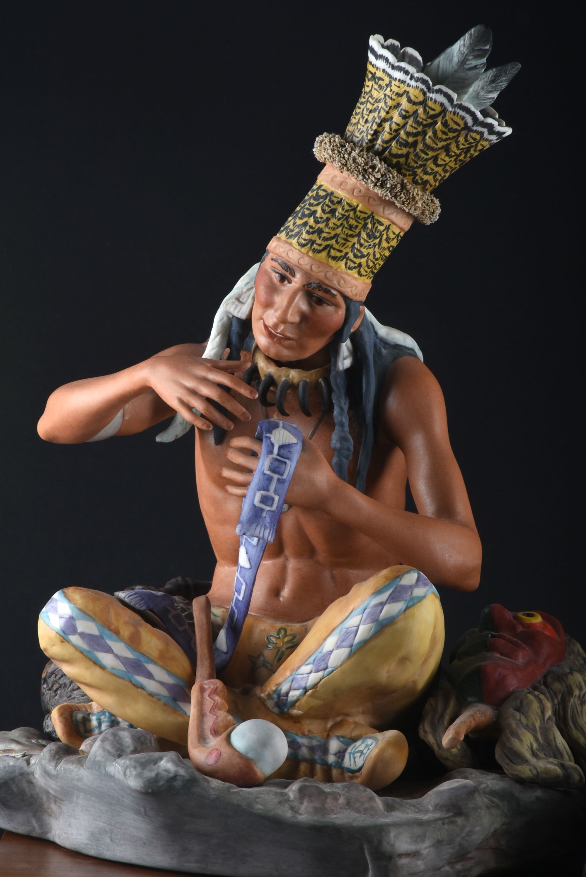 Cybis Porcelain "Iroquois-At the Council Fire" Figurine