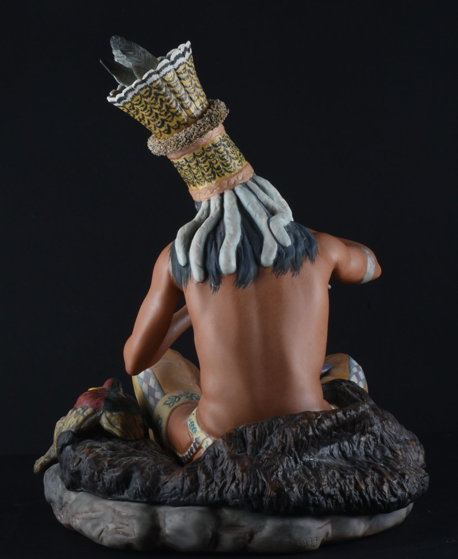 Cybis Porcelain "Iroquois-At the Council Fire" Figurine