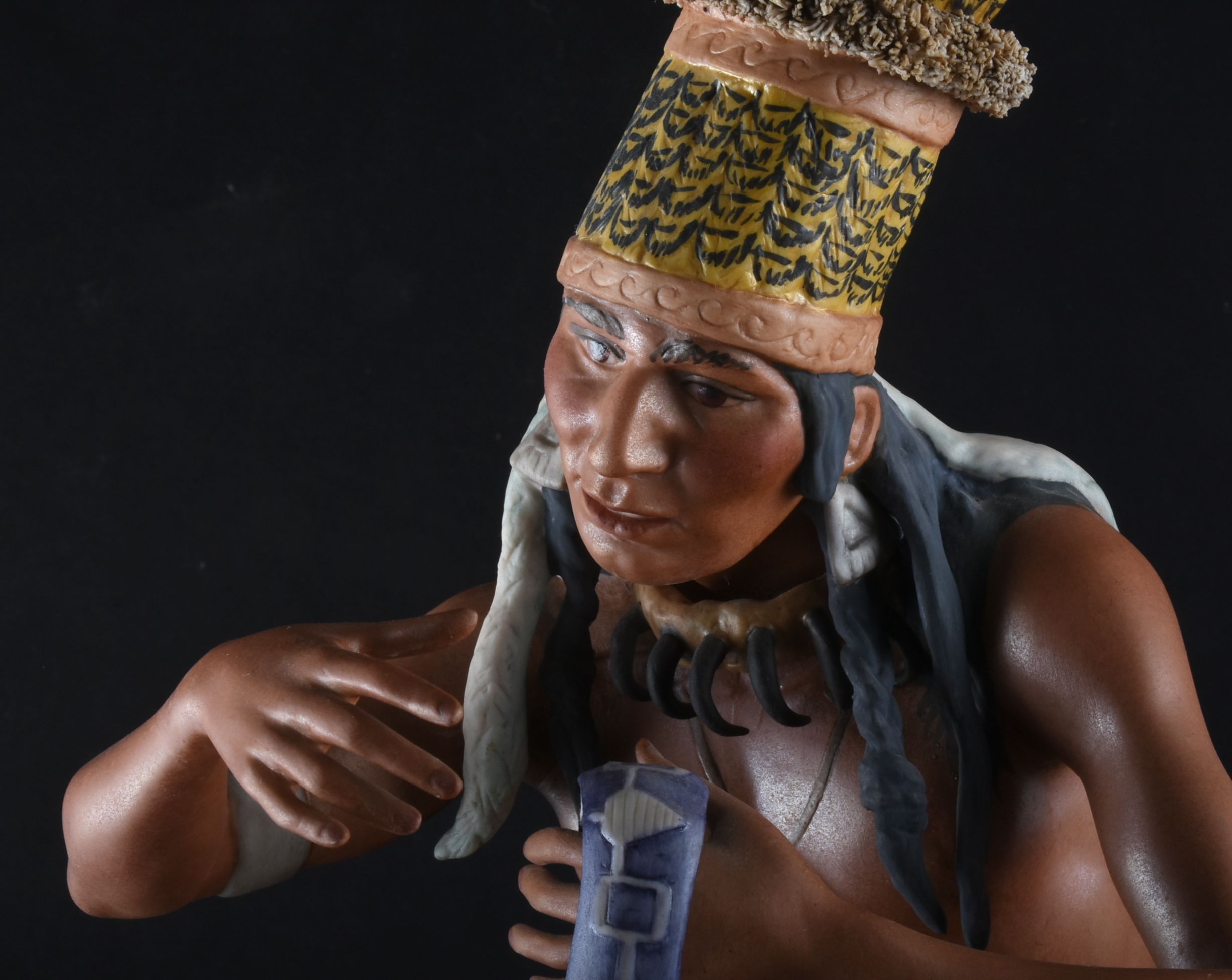 Cybis Porcelain "Iroquois-At the Council Fire" Figurine