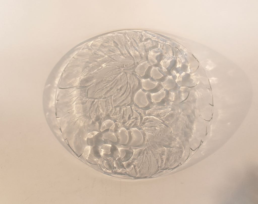 Vintage KIG Indonesia Pressed Glass Collection with Grape Motif