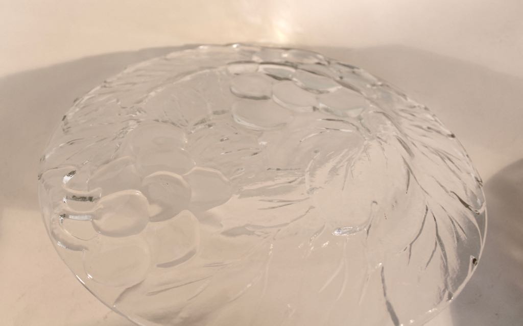 Vintage KIG Indonesia Pressed Glass Collection with Grape Motif