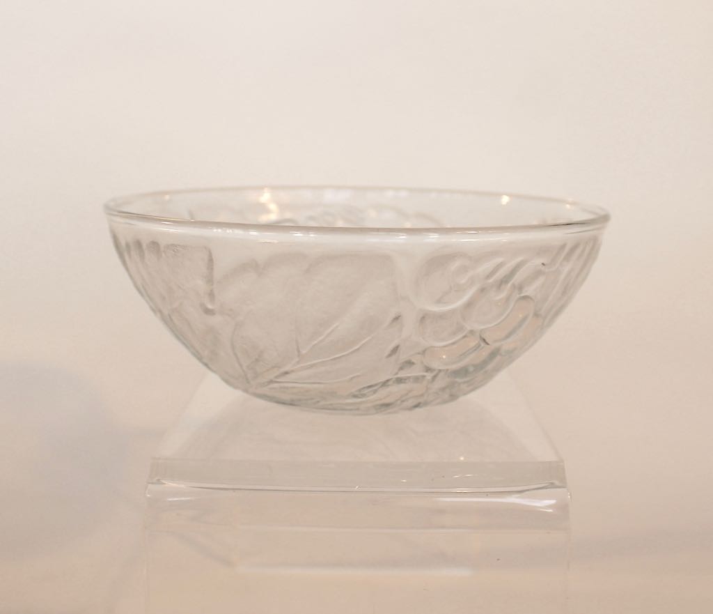 Vintage KIG Indonesia Pressed Glass Collection with Grape Motif