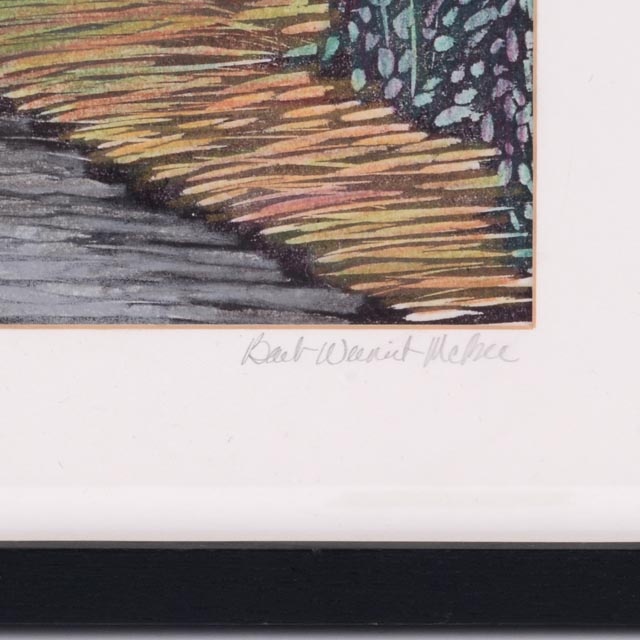 Barb Weinert McBee Signed Artist Proof Impressionist Relief Print