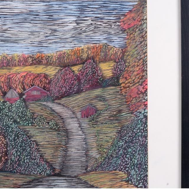 Barb Weinert McBee Signed Artist Proof Impressionist Relief Print